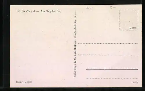 AK Berlin-Tegel, Partie am Tegeler See, mit Spaziergängern