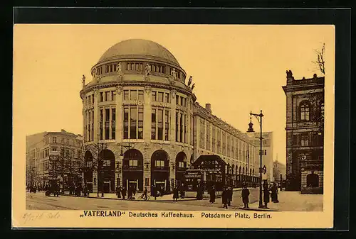 AK Berlin, Kaffeehaus Vaterland am Potsdamer Platz