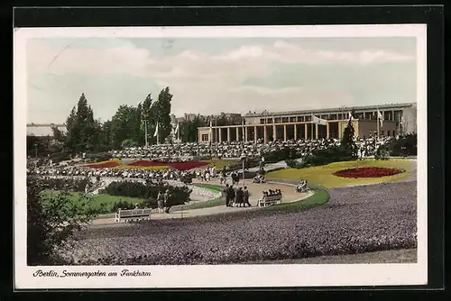 AK Berlin, Sommergarten am Funkturm