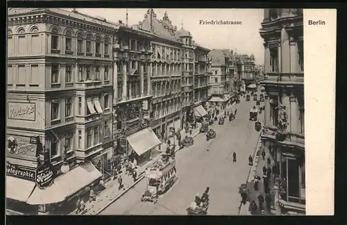 AK Berlin, Blick in die Friedrichstrasse