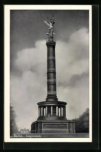 AK Berlin, Die Siegessäule an der Ost-West-Achse