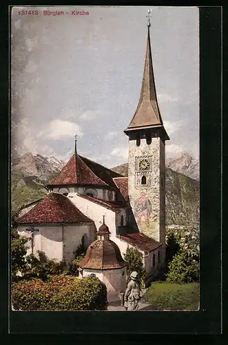 AK Bürglen, Blick zur Kirche