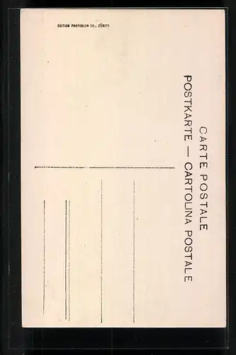 AK Göschenen, Partie mit Wasserfall