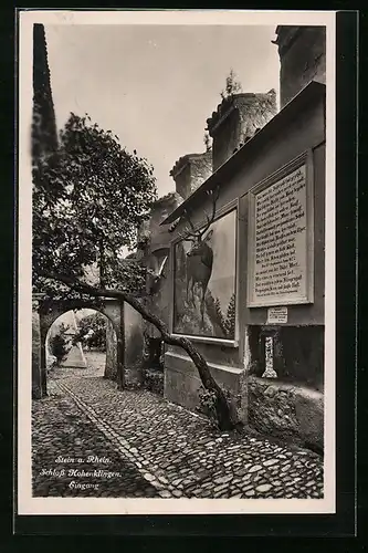 AK Stein a. Rhein, Schloss Hohenklingen mit Eingang