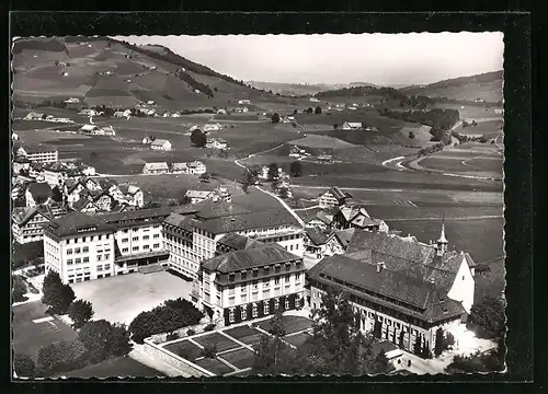 AK Appenzell, Ortsansicht mit Umgebung vom Flugzeug aus