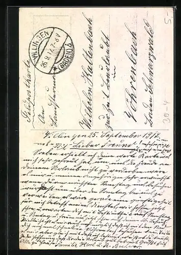 Künstler-AK Heerführer Generalstabschef von Falkenhayn in Uniform