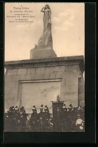 AK Floing-Sedan, Inauguration du Monument des Braves Gens
