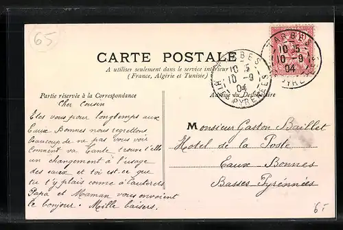 AK Tarbes, La Rue Victor-Hugo