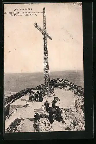 AK Lourdes, La Croix au sommet du Pic du Jer