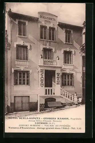 AK Lourdes, Hotel Scala-Sancta - Georges Masson