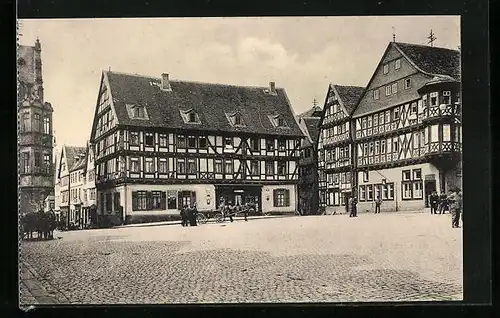 AK Alsfeld, Blick zum Marktplatz