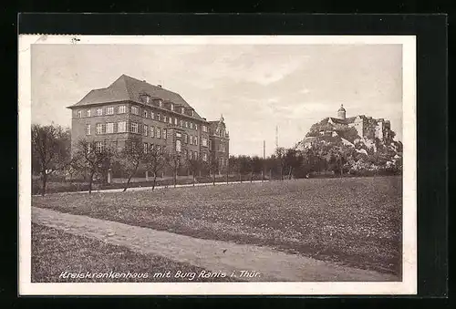 AK Ranis i. Thür., Kreiskrankenhaus mit Burg