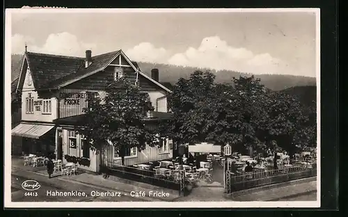 AK Hahnenklee /Oberharz, Cafe Fricke