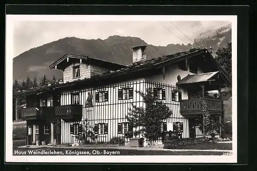 AK Schönau am Königssee /Ob.-Bayern, Haus Weindlerlehen