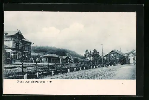 AK Oberbrügge i. W., Bahnhof