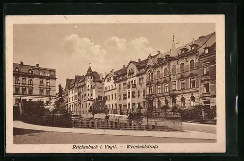 AK Reichenbach i. V., Partie in der Weinholdstrasse