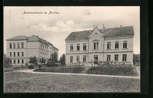 AK Nerchau, Beamtenschule und Nachbargebäude