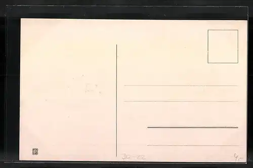 Lithographie Deutsche Fahne, Eichenlaub, Lorbeer - Namenstagsgruss
