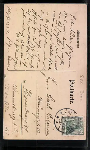 AK Beuel a. Rh., Pavillon gedeckt mit Strapazoid der Firma A. W. Andernach