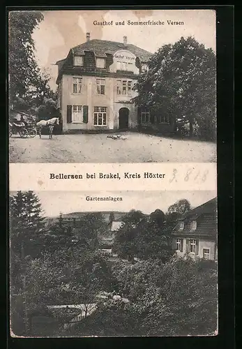 AK Bellersen bei Brakel, Gasthof und Sommerfrische Versen