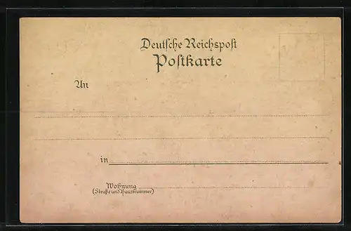 Mondschein-Lithographie Köln a. Rh., Totalansicht von der Rheinseite
