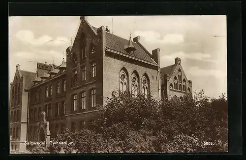 AK Salzwedel, Gymnasium in der Teilansicht