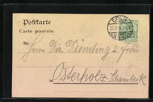 Lithographie Köln a. Rh., Eigelsteiner Thor mit Strassenbahn