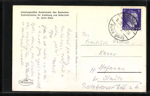 AK Gr. Köris-Mark, Schulungsstätte Rankenheim