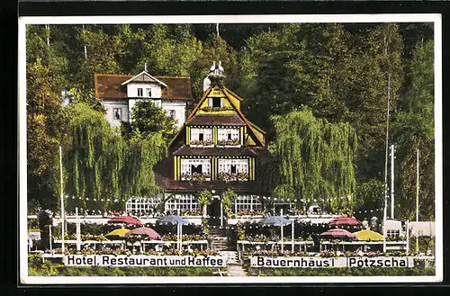 AK Pötzscha /Sächs. Schweiz, Hotel und Restaurant Bauernhäus`l