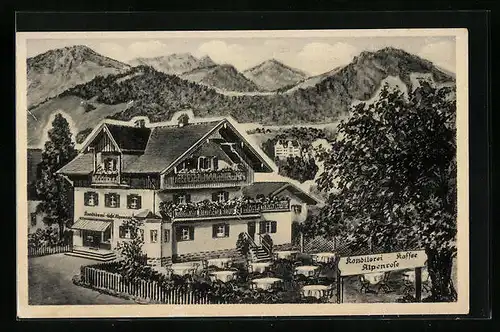 AK Brannenburg, Café Alpenrose, Bes.: A. u. M. Förstl