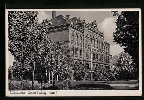 AK Dahme /Mark, Lehrer-Bildungs-Anstalt mit Park