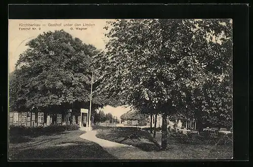 AK Kirchbarkau, Gasthof unter den Linden, Inh.: G. Wagner