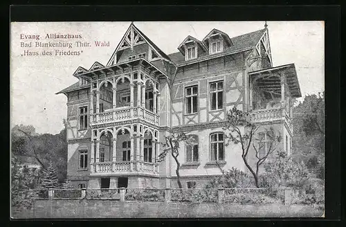 AK Bad Blankenburg /Thür. Wald, Evang. Allianzhaus Haus des Friedens