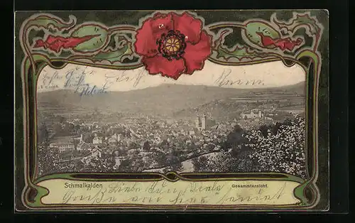 AK Schmalkalden, Gesamtansicht aus der Vogelschau