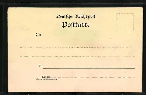 Lithographie Oybin, Bergwirtschaft und Aussichtsturm am Hochwald