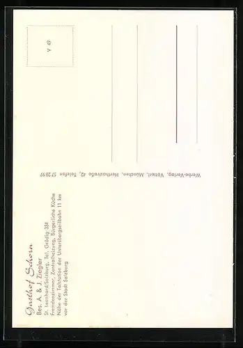 AK St. Leonhard, Gasthof Schorn, Innenansichten