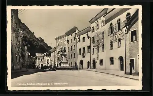 AK Hallein, Schöndorferplatz g. d. Barmsteine