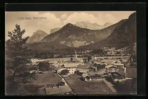 AK Lofer, Teilansicht gegen Reitergebirge