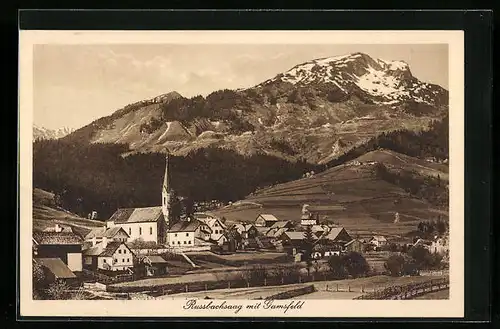 AK Russbach am Pass Gschütt, Russbachsaag mit Gamsfeld