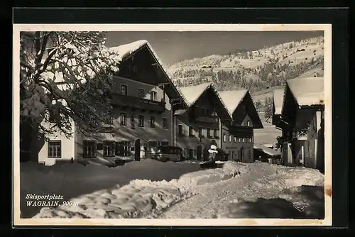 AK Wagrain, Ortspartie im Schnee