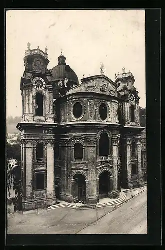 AK Salzburg, Blick auf die Kollegienkirche