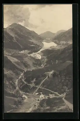 AK Wiestal bei Salzburg, Blick auf den Stausee mit Staumauer und Kraftstation