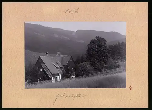 Fotografie Brück & Sohn Meissen, Ansicht Bärenfels, Blick auf die Martinsklause