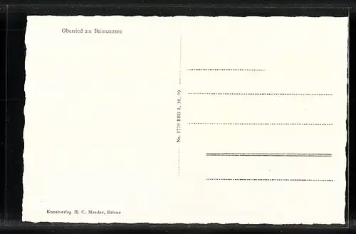 AK Oberried am Brienzersee, Uferpartie mit Bergen