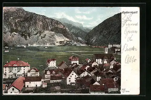 AK Andermatt, Teilansicht