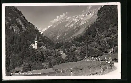 AK Bristen, Totale mit Gebirgswand