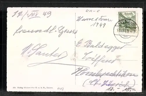 AK Göschenen, Totale mit Kirche