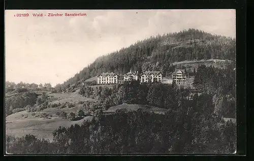 AK Wald, Blick auf das Zürcher Sanatorium