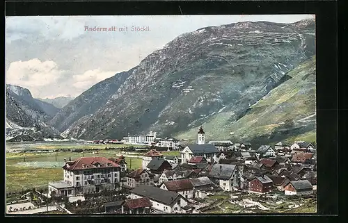 AK Andermatt, Totale mit Stöckli