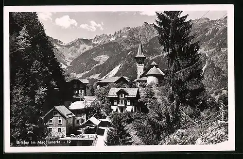 AK Bristen, Teilansicht mit Kirche